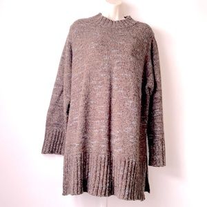 Stafano Basics Ribbed Mock-Neck Tunic Sweater Size 1X / 2X